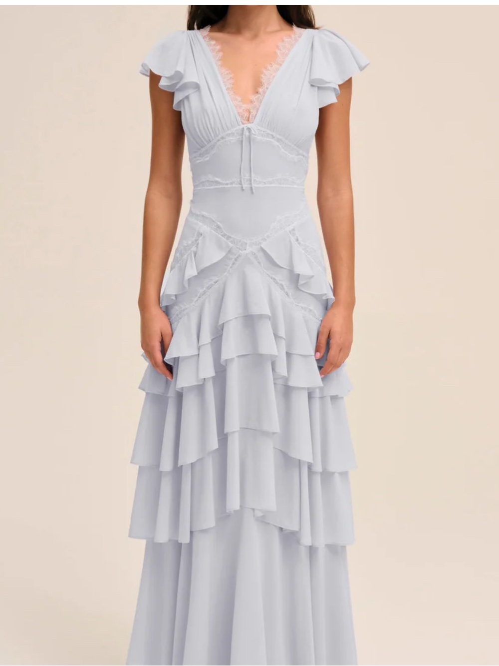 NWT REVOLVE For Love & Lemons Adriana Gown in Periwinkle - Size 0/XS - Picture 1 of 4